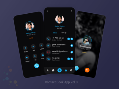 Contact Book Dark App Vol.3(Contact Book Dark App Vol.3)