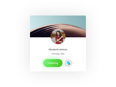 社交媒体卡 UI 设计(Social Media Card UI Design)