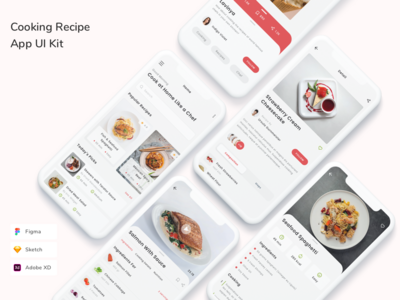 烹饪食谱应用程序 UI 套件(Cooking Recipe App UI Kit)