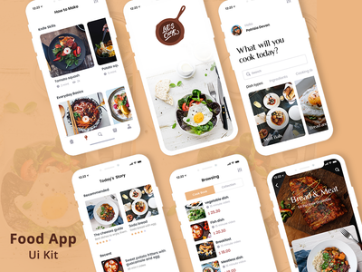 烹饪应用程序 UI 设计(Cooking App Ui Design)