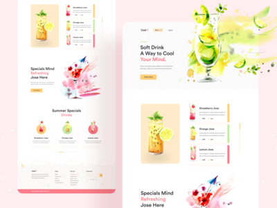 酷何塞商店登陆页面设计(Cool Jose shop landing page design)