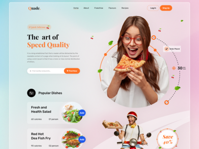 食品登陆页面设计(Food landing page design)