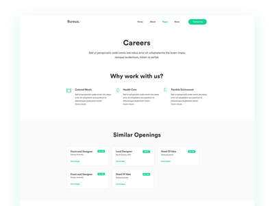 职业页面 UI 套件(Career Page UI KIT)