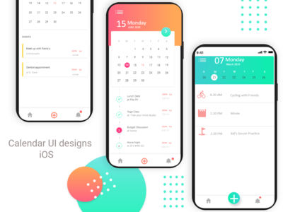 日历 UI 设计(Calendar UI designs)