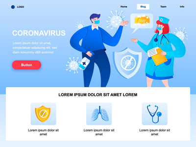 冠状病毒登陆页面(Coronavirus landing page)