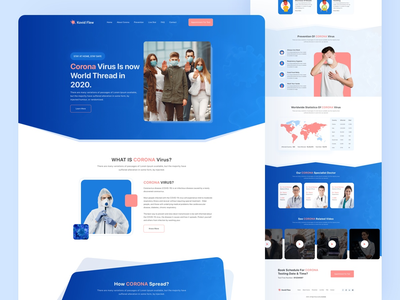 Covid Flow - 冠状病毒（Covid 19）登陆页面。(Covid Flow - Coronavirus(Covid 19) Landing Page.)