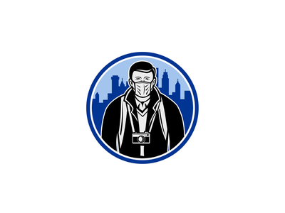 旅游戴面具冠状病毒复古(Tourist Wearing Mask Coronavirus Retro)