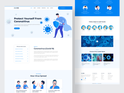 冠状病毒 (Covid-19) 登陆页面(Corona Virus (Covid-19) Landing Page)