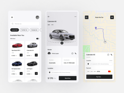 Carent - 汽车租赁移动应用(Carent - Car Rental Mobile App)