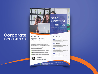 企业传单模板-06(Corporate Flyer Template-06)