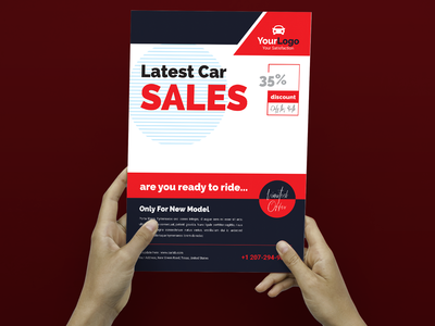 汽车销售 / 传单 / A4 尺寸传单 / 一页传单 / Letter 尺寸传单(Car sales / Flyer / A4 size flyer / one page flyer / Letter Size Flyer)