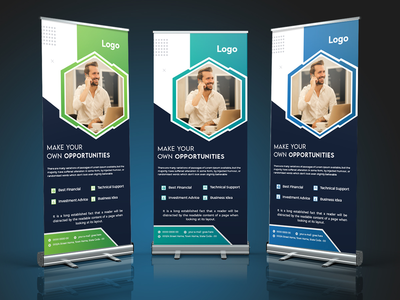 企业易拉宝(Corporate Roll-Up Banner)