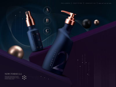 豪华化妆品样机(Luxury cosmetics mockup)