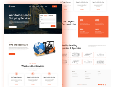 货运登陆页面(Cargo Shipping Landing Page)