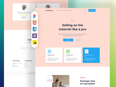 Course Edu - html 课程登陆页面(Course Edu - html course landing page)