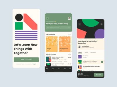 课程应用界面(Course App UI)