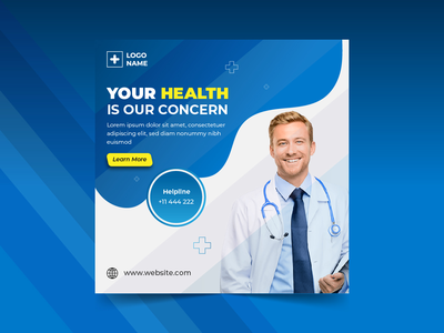 待在家里 covid-19 社交媒体帖子设计(Stay home covid-19 social media posts design)