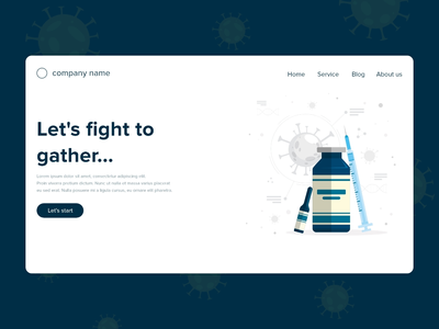 Covid - 19 网页登陆页面(Covid - 19 Web Landing page)