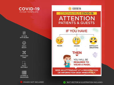 Covid-19 传单模板(Covid-19 Flyer Template)