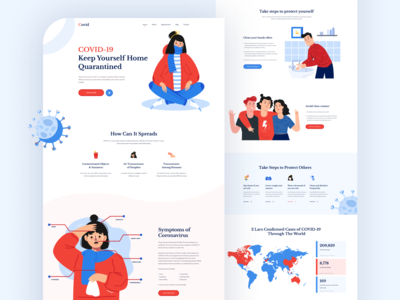Covid-19 登陆页面(Covid-19 Landing Page)