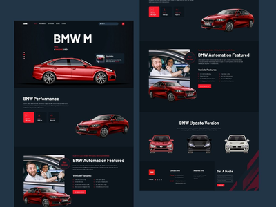 汽车登陆页面(Car Landing Page)