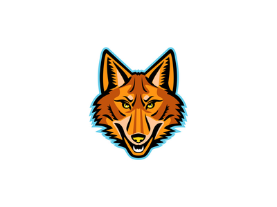 土狼头前吉祥物(Coyote Head Front Mascot)