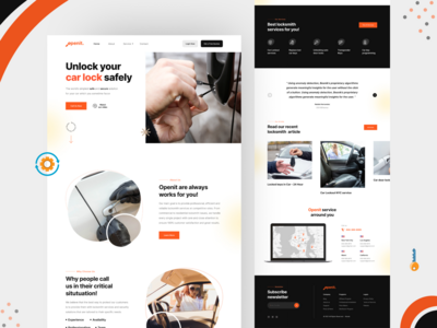 汽车锁匠安全登陆页面(Car locksmith Security Landing Page)