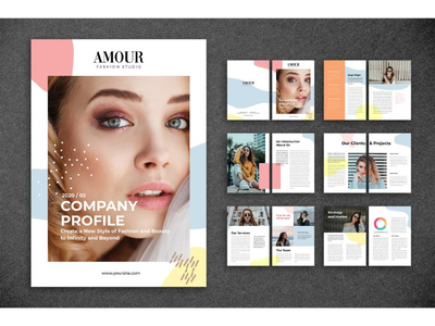 公司简介 时尚美容机构(Company Profile Fashion & Beauty Agency)