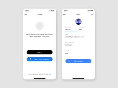 登录和配置文件创建 - UI 工具包 iOS(Log in & Profile Create - UI Kits iOS)
