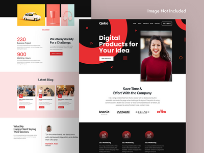创意机构登陆页面模板(Creative Agency Landing Page Template)