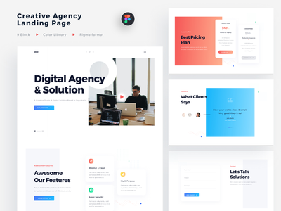 创意机构登陆页面(Creative Agency Landing Page)