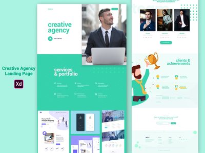 创意机构登陆页面(Creative Agency Landing Page)