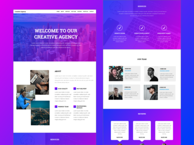 创意机构登陆页面(Creative Agency Landing Page)