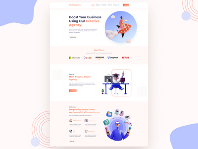 创意机构网站设计(Creative Agency Website Design)