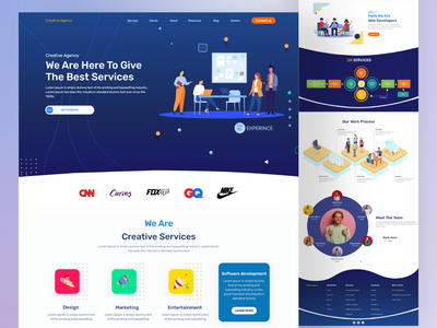 创意机构登陆页面(Creative Agency landing page)