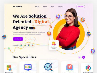 品牌和数字营销代理网站(Branding and Digital Marketing Agency Website)