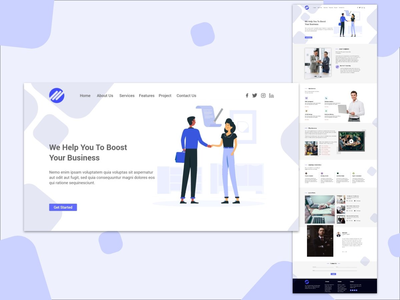 创意多用途数字代理网站模板设计(Creative Multipurpose Digital Agency Website Template Design)