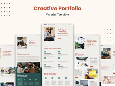 创意组合网站模板(Creative Portfolio Website Template)