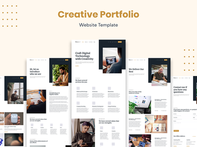 创意组合网站模板(Creative Portfolio Website Template)