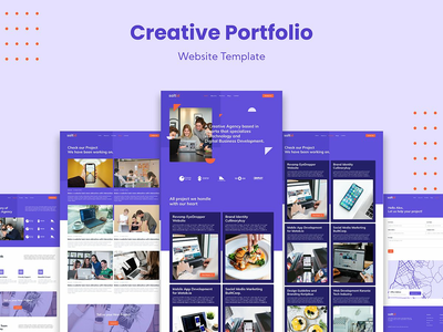 创意组合网站模板(Creative Portfolio Website Template)