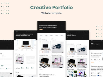创意组合网站模板(Creative Portfolio Website Template)
