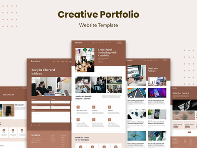 创意组合网站模板(Creative Portfolio Website Template)