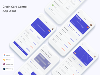 信用卡控制应用程序 UI 套件(Credit Card Control App UI Kit)