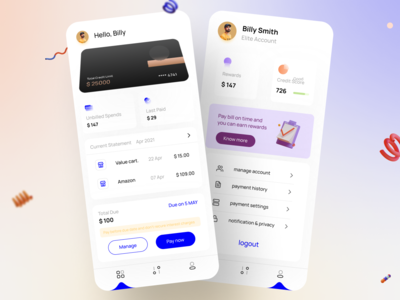 信用卡账单支付ui设计(Credit card bill payment ui design)