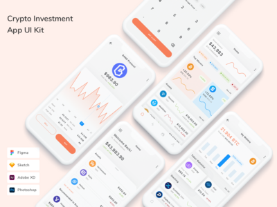 加密投资应用程序 UI 套件(Crypto Investment App UI Kit)