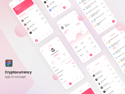 加密货币应用程序用户界面(Cryptocurrency App UI)