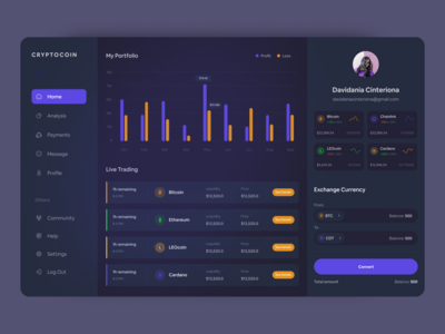 加密货币仪表板(Cryptocurrency Dashboard)
