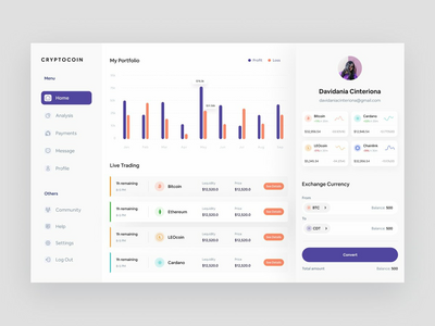 加密货币仪表板(Cryptocurrency Dashboard)