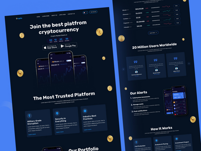 加密货币登陆页面(Cryptocurrency Landing Page)