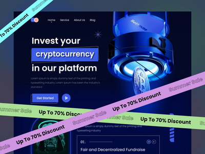 加密货币登陆页面(Cryptocurrency Landing Page)